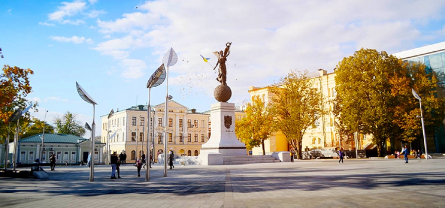 Constitution Square in Kharkov Ukraine