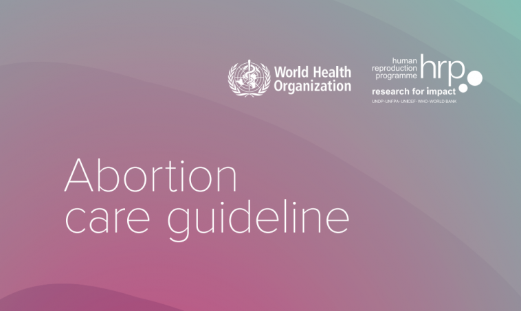 New WHO abortion guidelines 2022
