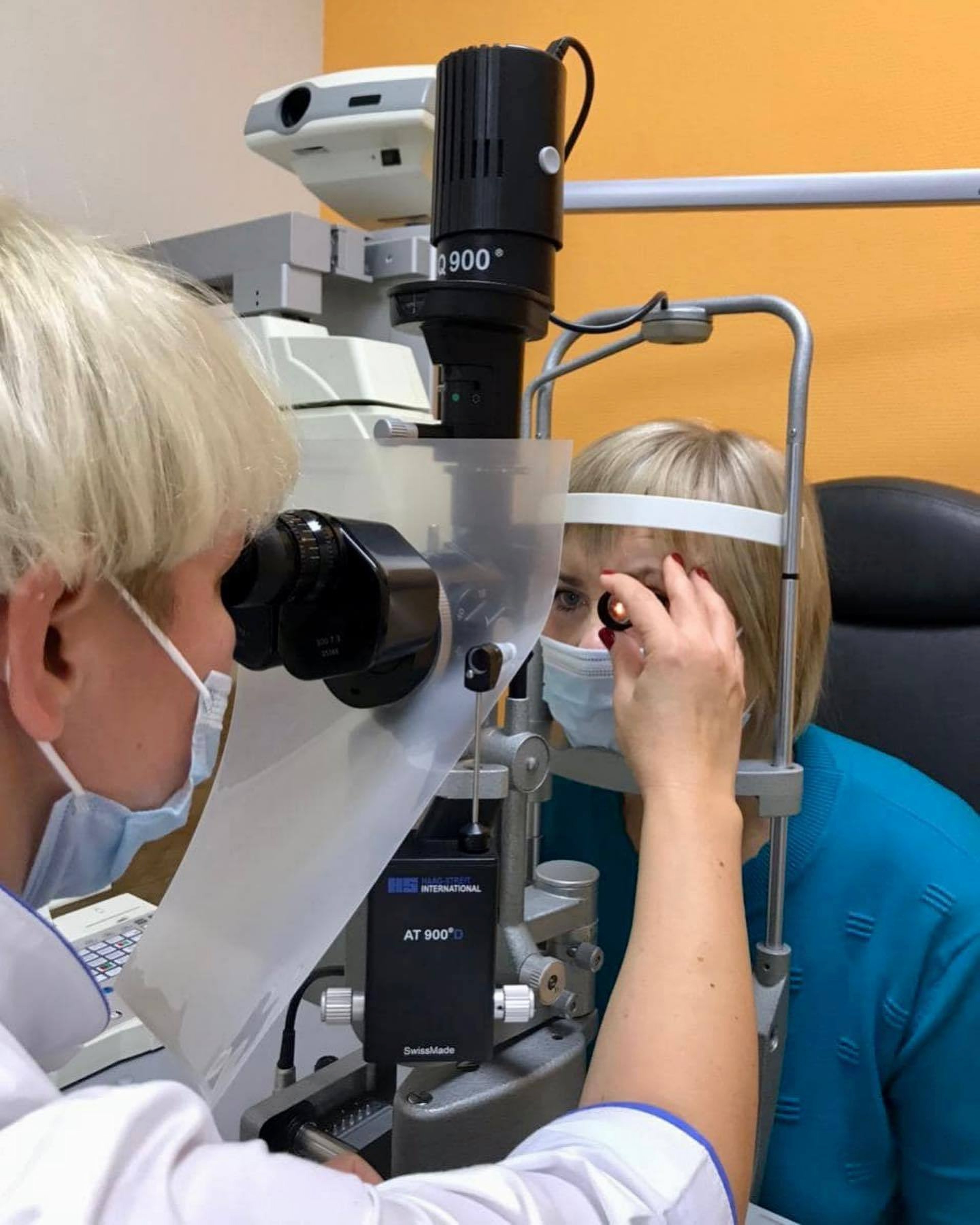 Eye examination of a child in the clinic Ophthalmic Kharkiv Ukraine