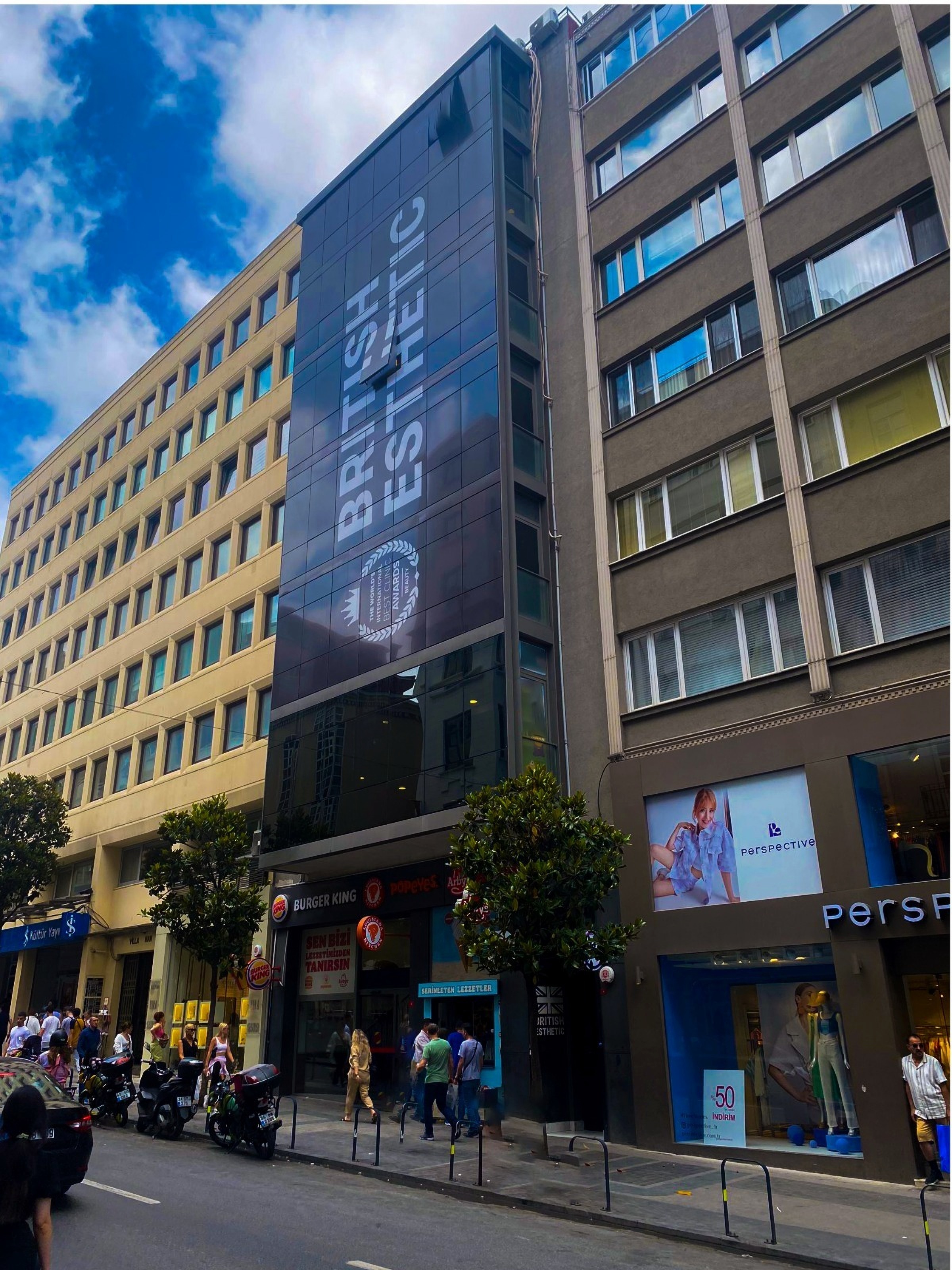 Facade of British Estetik Clinic in Istanbul