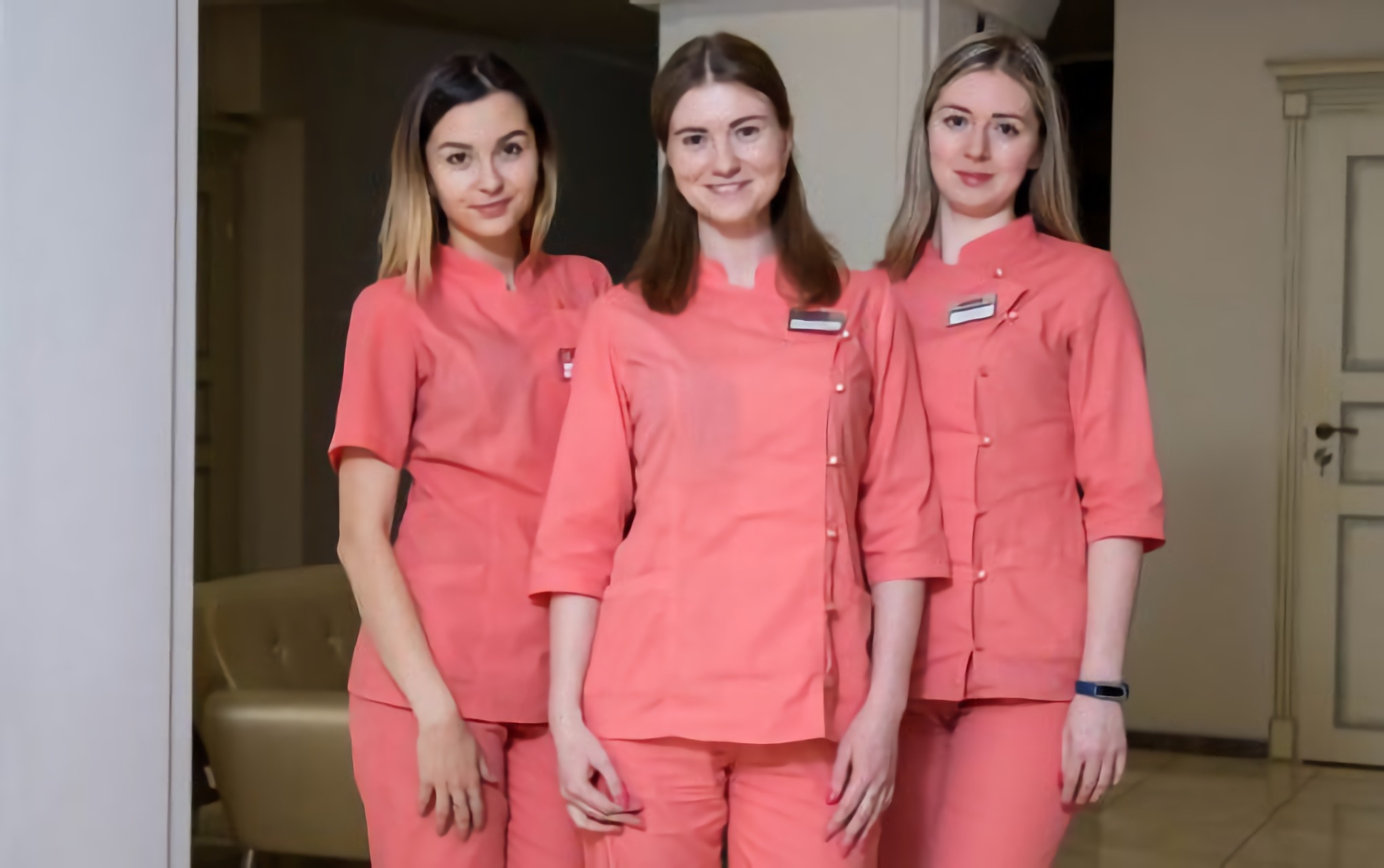 Some of the staff of the ophthalmology clinic Novy Zir in Kharkiv