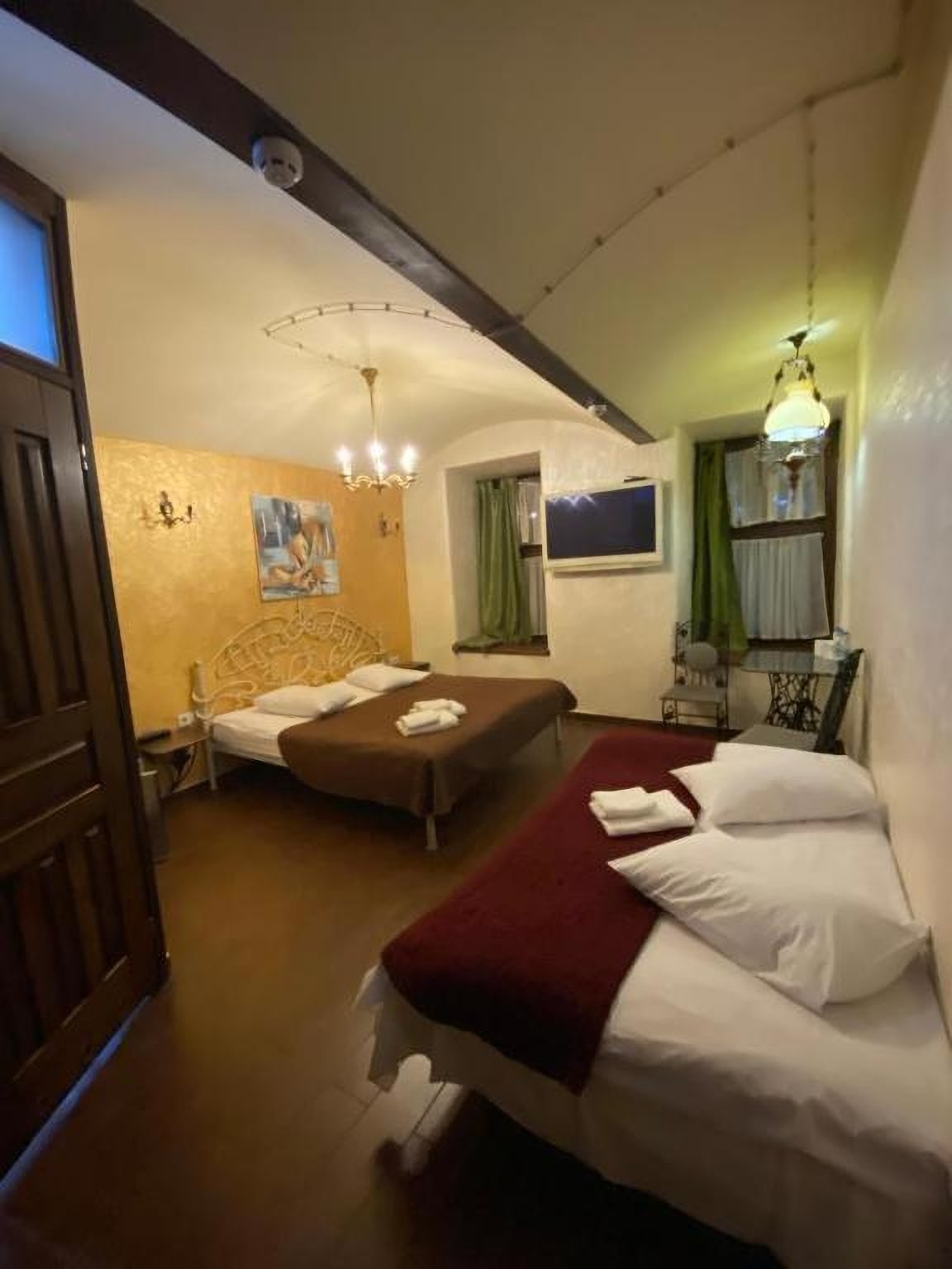 Quadruple room at the Old Krakow Hotel in Lviv Ukraine