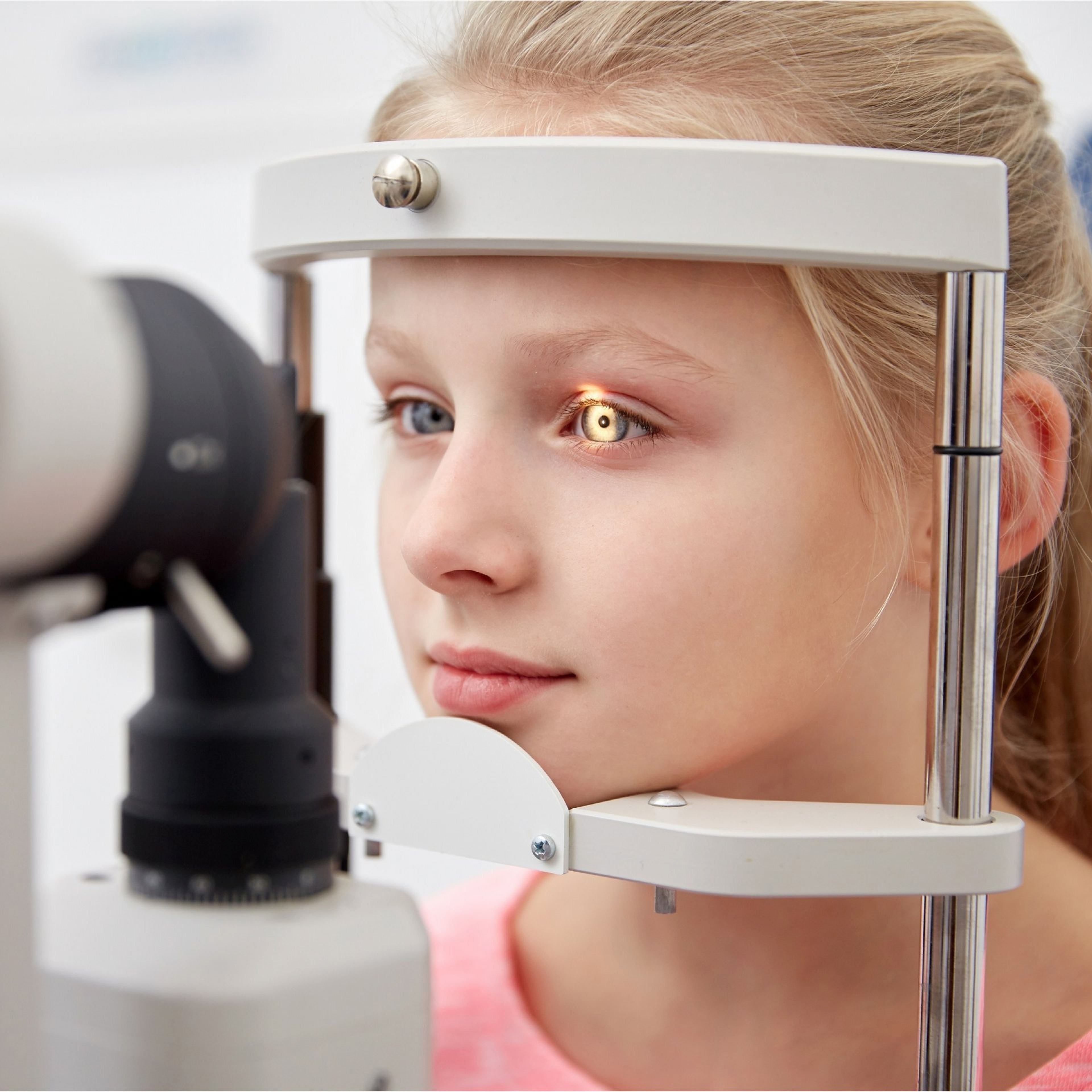 A child in the clinic Ophthalmics Kharkov Ukraine