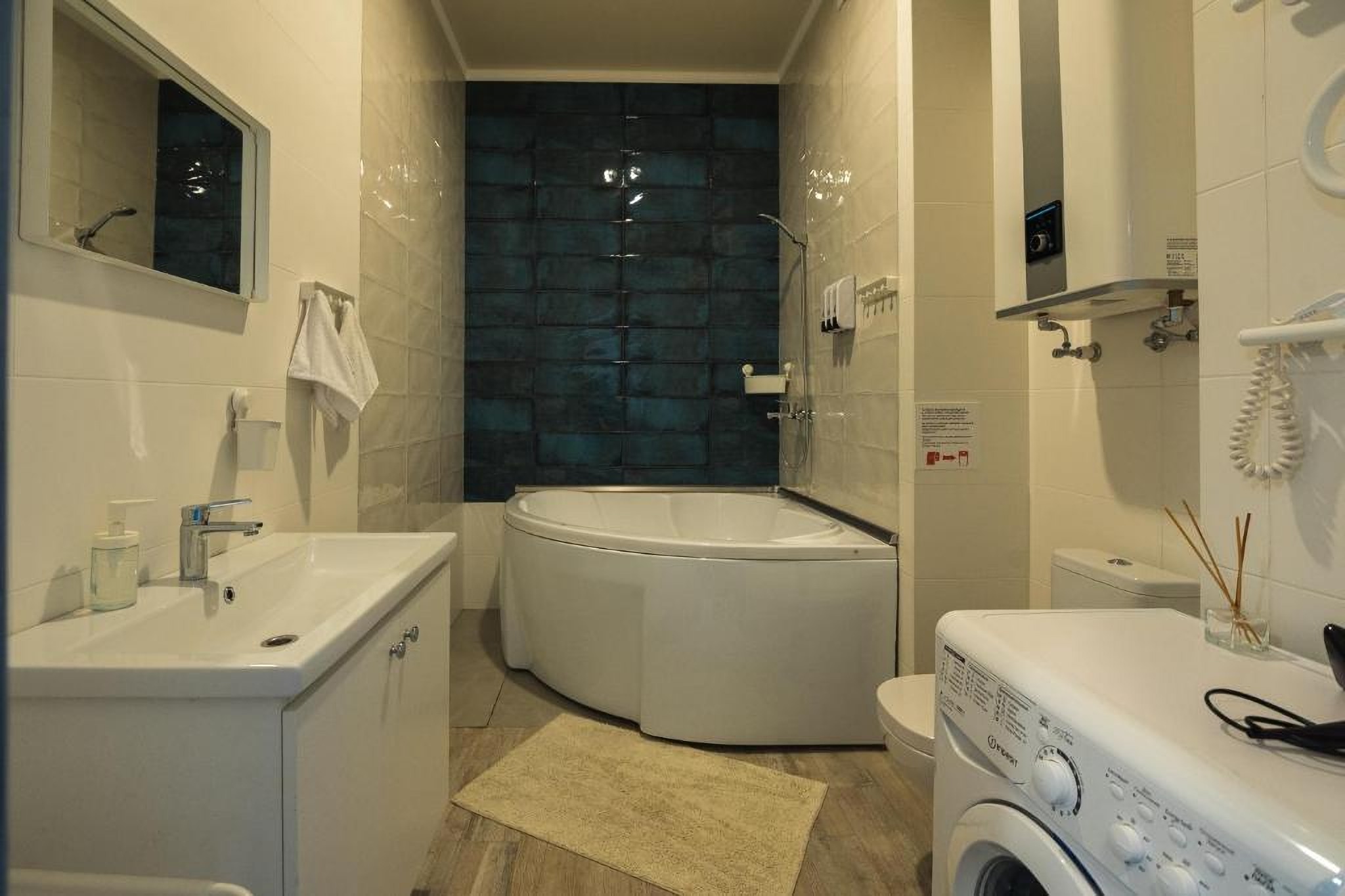 Large bathroom in the hotel room Rooftop-2021 Odessa Ukraine